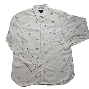 Ralph Lauren‎ Oxford Skull & Oars Striped Button Down Mens Sz 2XL Classic Fit